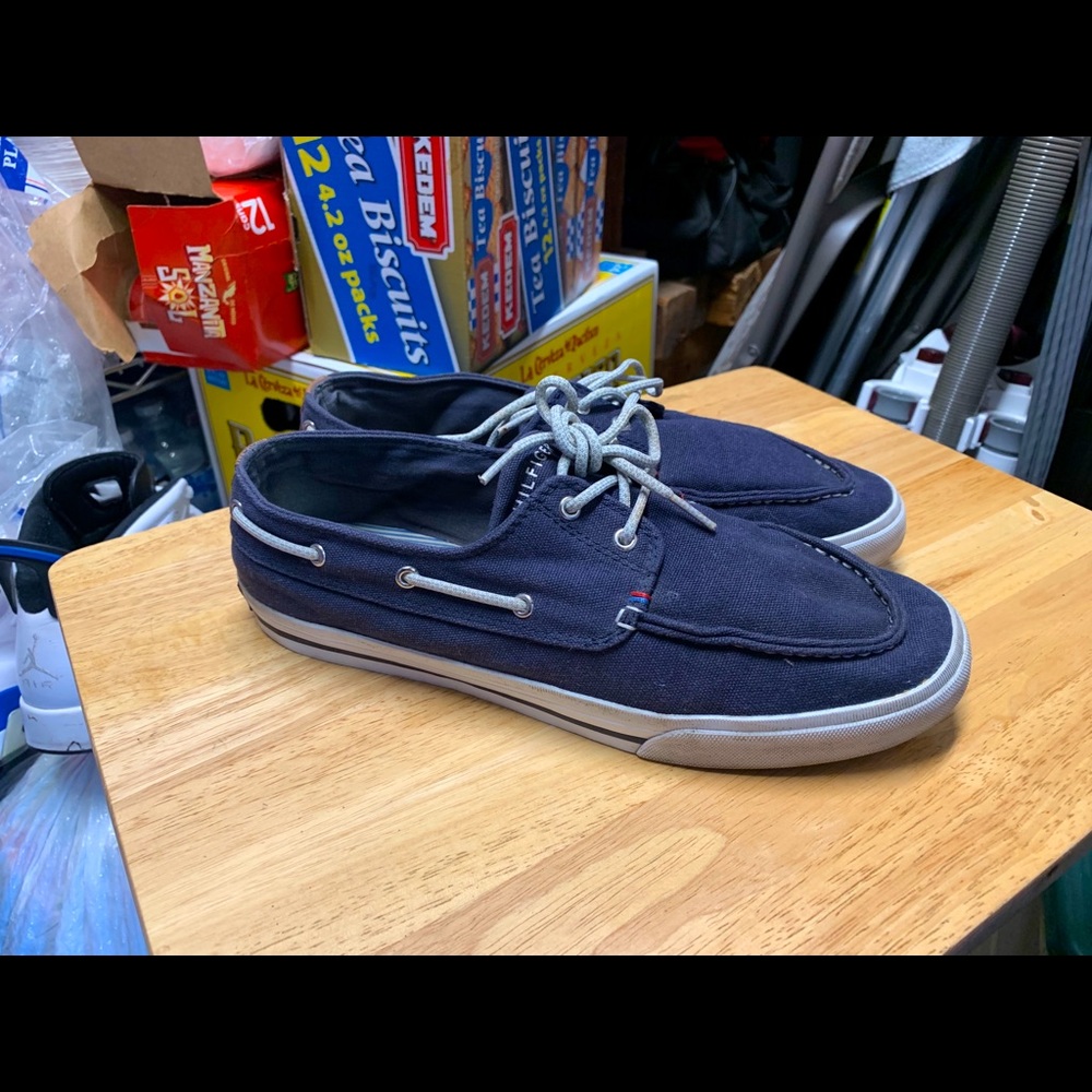 Men’s Tommy Hilfiger TMPHILO-R Canvas Boat Loafers